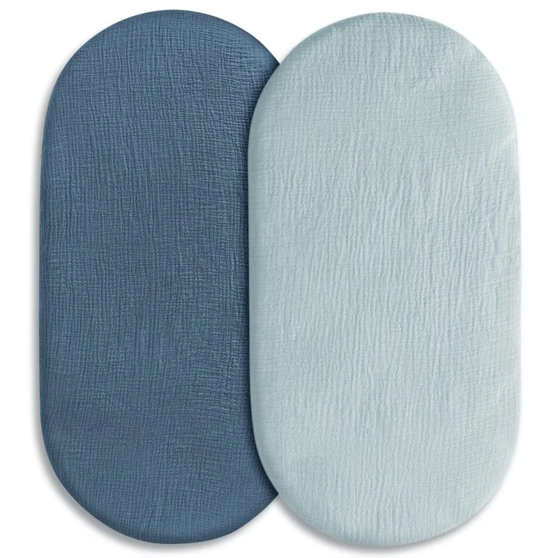 Coussins matelassés ovoïdes en tissu doux pour bébé décoration intérieure moderne style minimaliste bleu clair