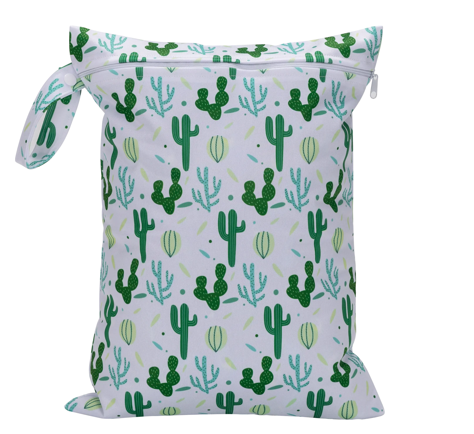 Sac de rangement polyester motif cactus sac humide lavable pour bébé organisation voyage