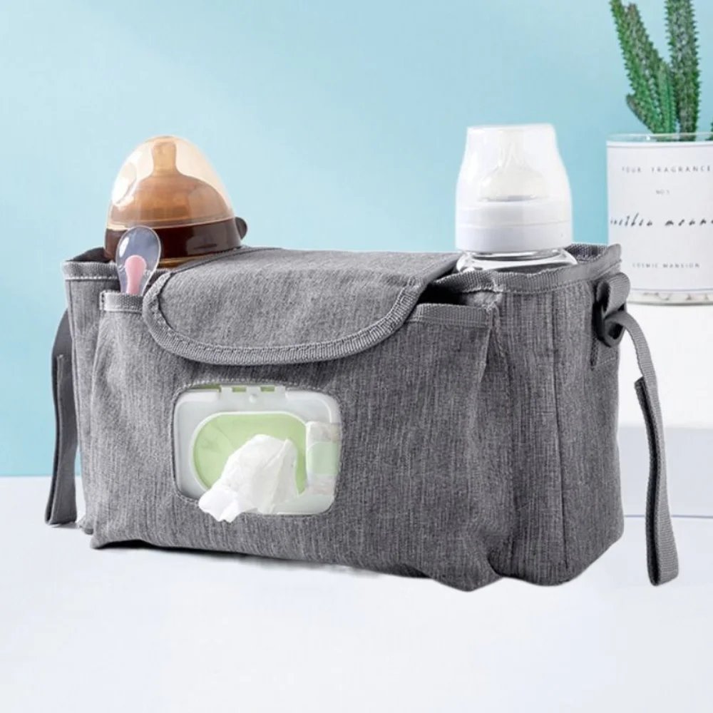 Sac de rangement multiusages bébé fonctionnalitéwipe window sac à biberons design moderne matière polyester po