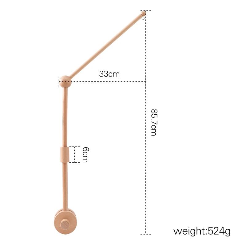 Bracket articulé en métal pour support lampe bébé design moderne flexible universel 85cm
