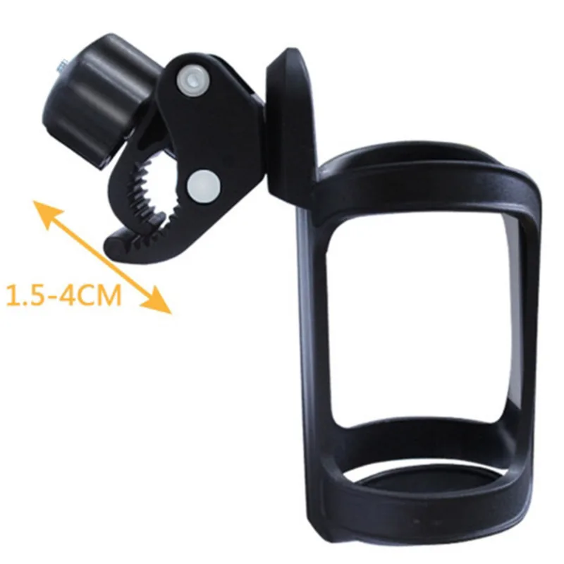 Portegobelet universel pour poussette chariot de vélo et voiture ajustable plastique noir 2 pièces design mini