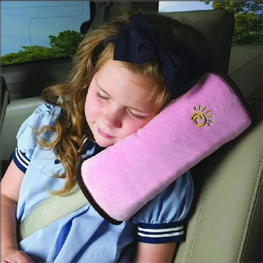 Ceinture de chaise bébé oreiller voiture sécurité harnais protection coussin épaule microsuede PP rembourré po