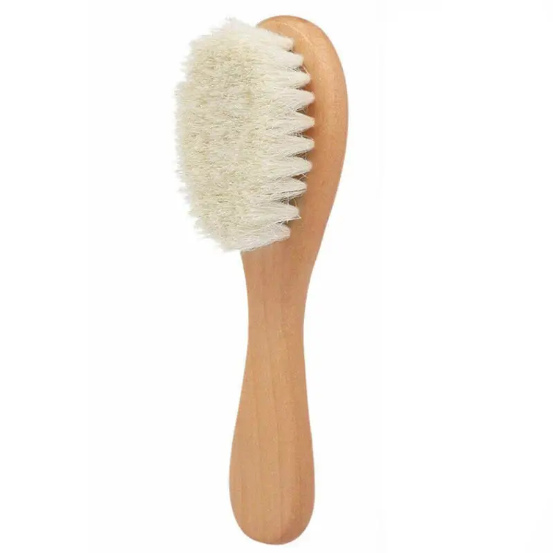 Brosse à Cheveux en Bois pour Bébé Douce Confortable Hygiène Éveil Poussette Accessoires Cadeau Sécurité Prati