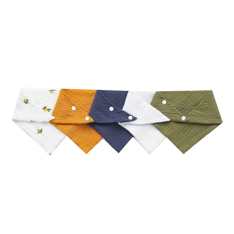 Bandanas bébé en coton doux 5 pièces accessoire mode et protection