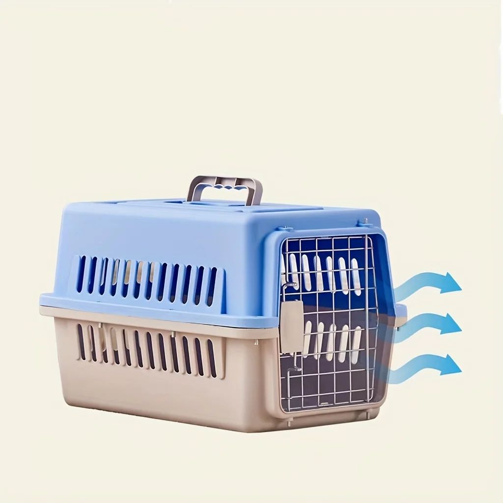 Cage de transport portable pour chat et chien Cage de voyage avec
