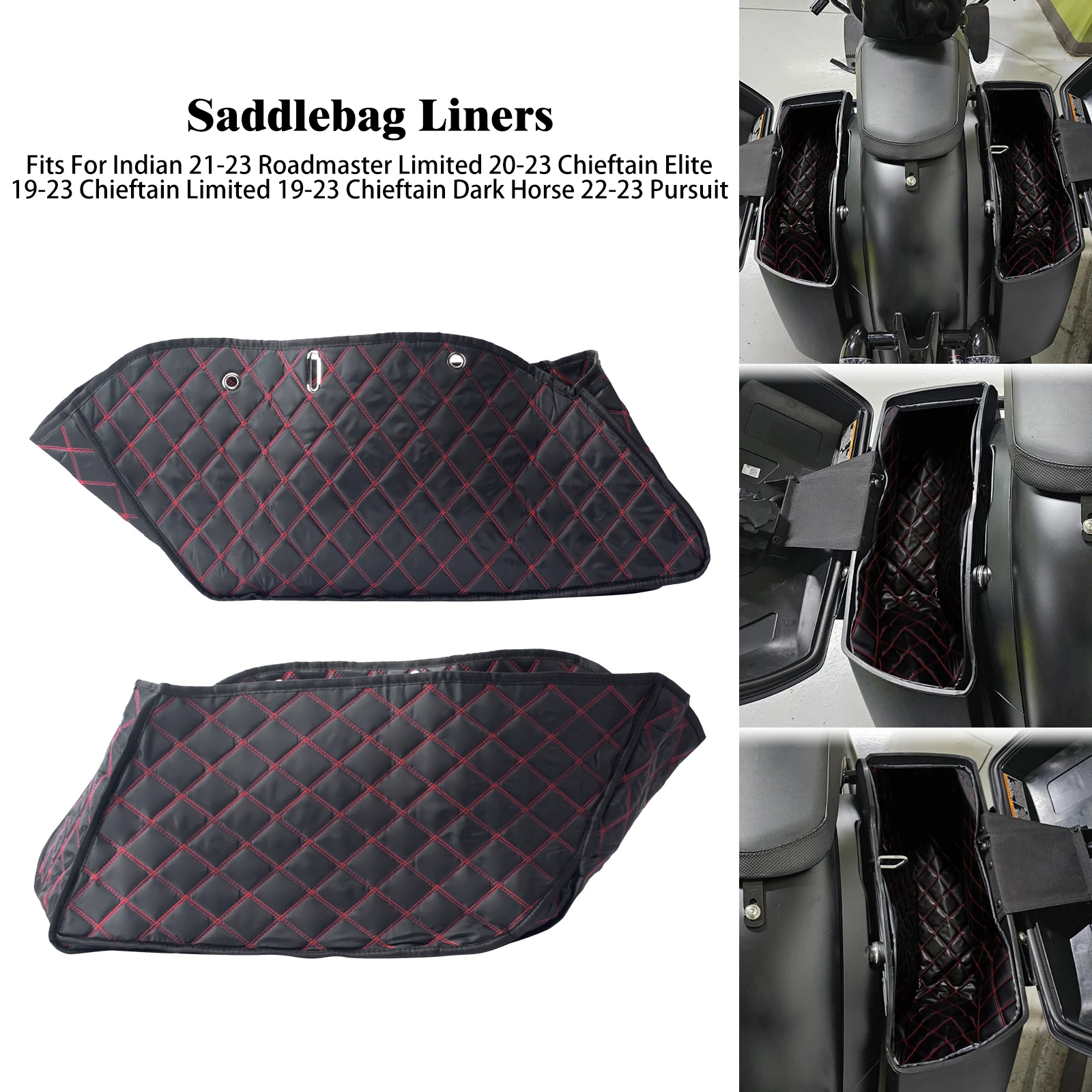 Doublures sacoches moto Indian Roadmaster 20212023 liners étanches PU nylon protection organisation bagages mo