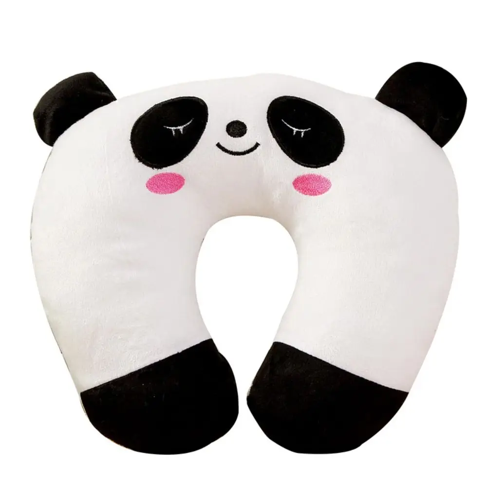 Coussin d'allaitement en forme de U pour bébé oreiller de voyage protection du cou design cartoon panda 10 cou