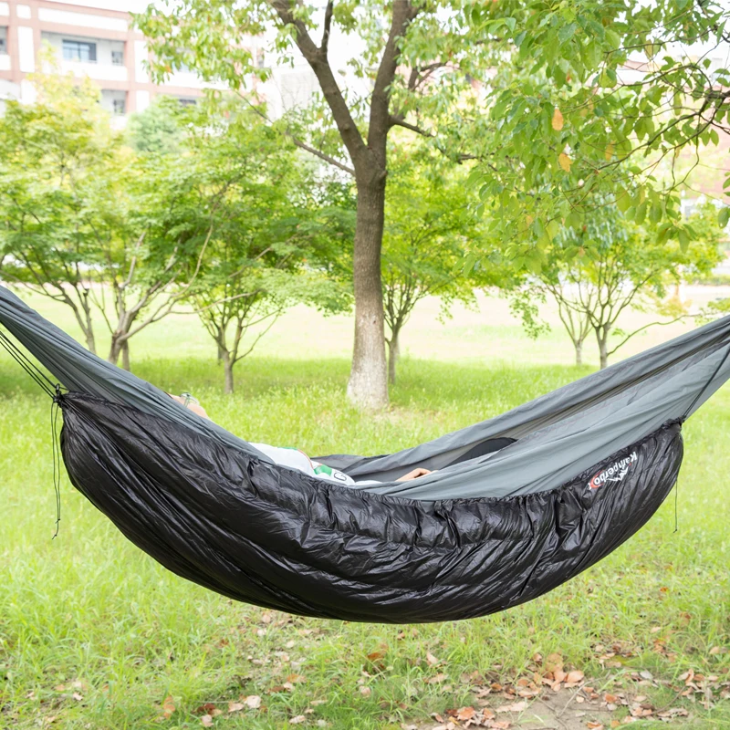 Hamac de camping outdoor Kamp Goo en tissu synthétique imperméable Suspension facile Usage randonnée détente e