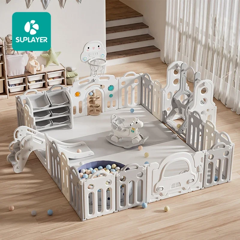 Aire de jeu modulable pour bébés clôture de sécurité design moderne