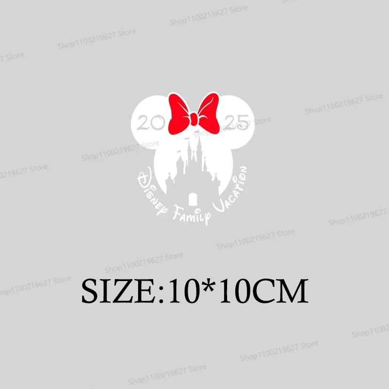 Patchs Mickey Famille 2025 Disney transfert chaleur pour vêtements enfants femmes personnalisé handmade respec