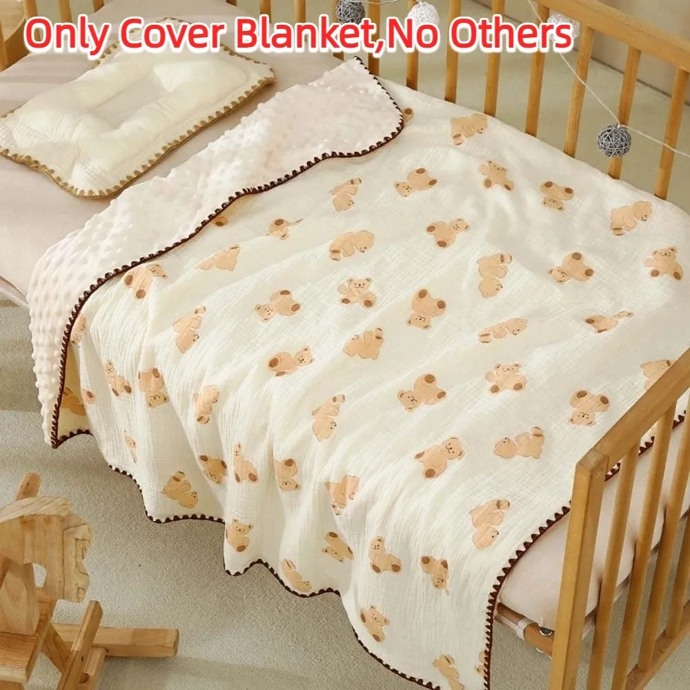 Couverture en forme de haricot Koala pour bébé douce respirante design ours tapis de sieste chambre bébé 100x1