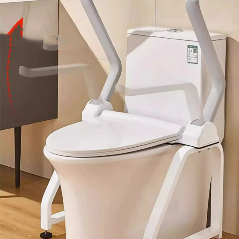 Barre de sécurité pour toilettes appui main droite pliable matériaux de qualité adapté aux personnes âgées et 