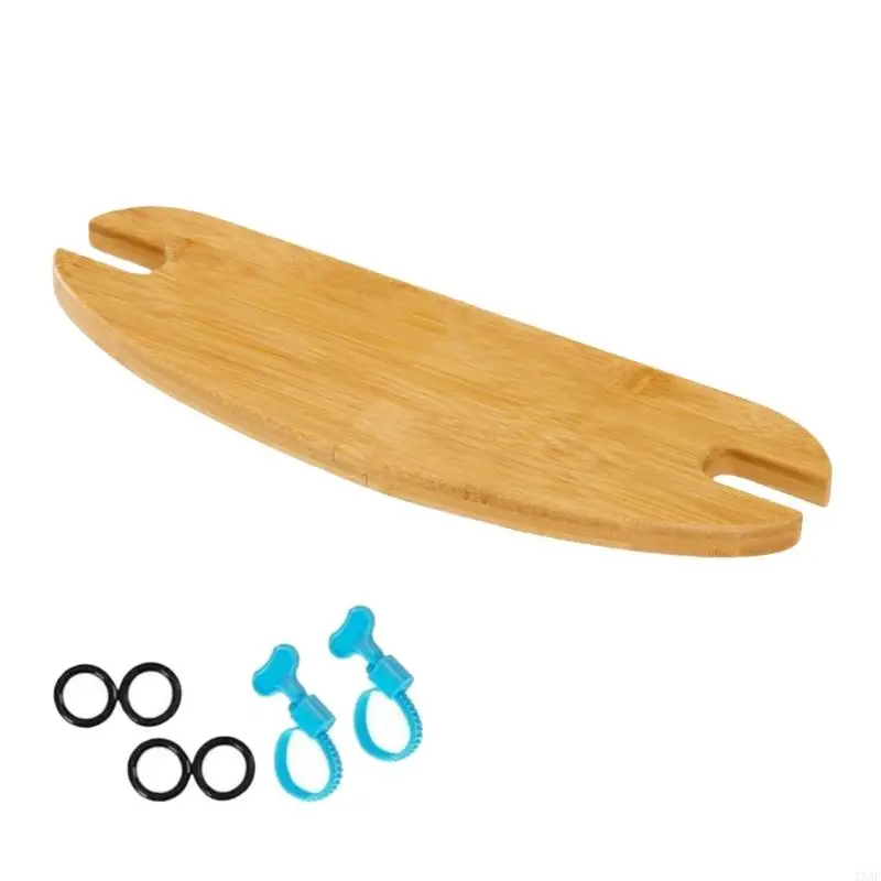 Planchette en bambou multifonctionnelle pour salle de bain support de bain relaxant antidérapant écofriendly d