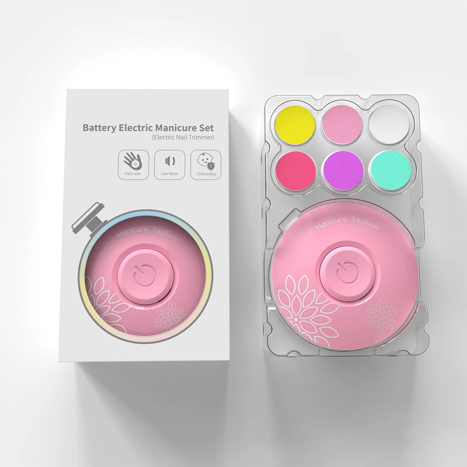 Polisseuse à ongles électrique pour bébé coupeongles sécurisé kit soin ongles pour nouveauné et adulte pousset
