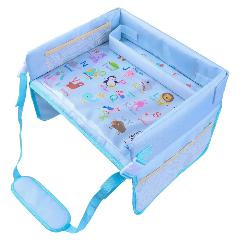 Plateau de voyage pour enfant plateau de siègeauto table d'activités pour bébé design éducatif matériau PVCOxf