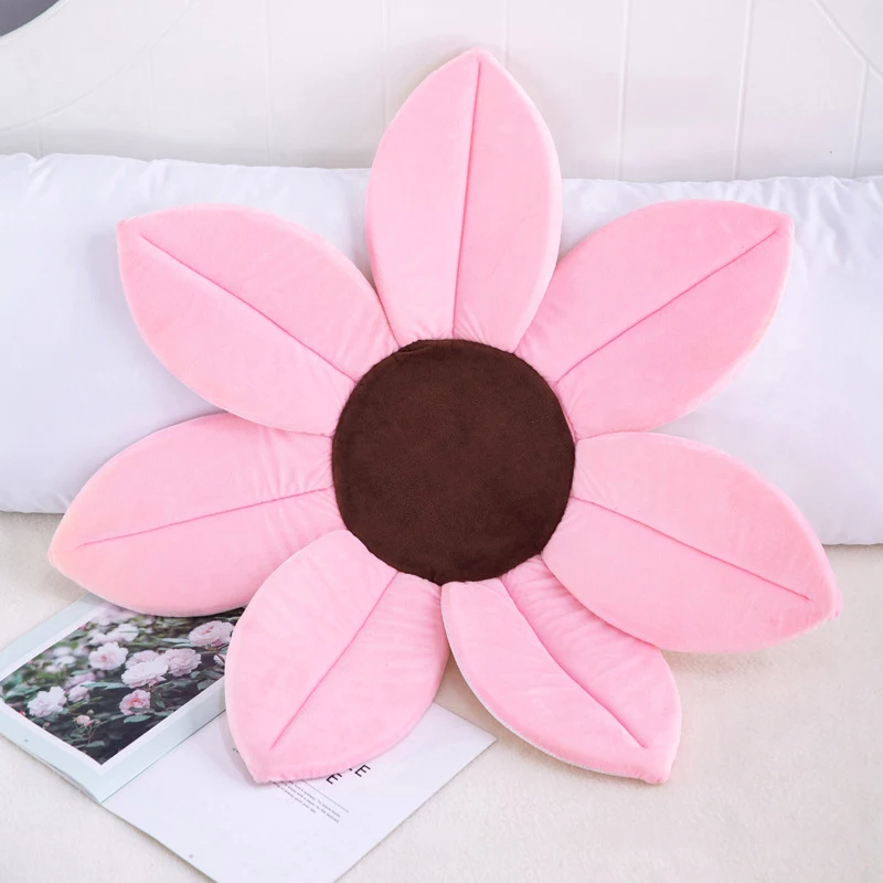 Coussin de douche en fleur pour bébé confortable et sécuritaire tissu doux design floral idéal pour bain et nu