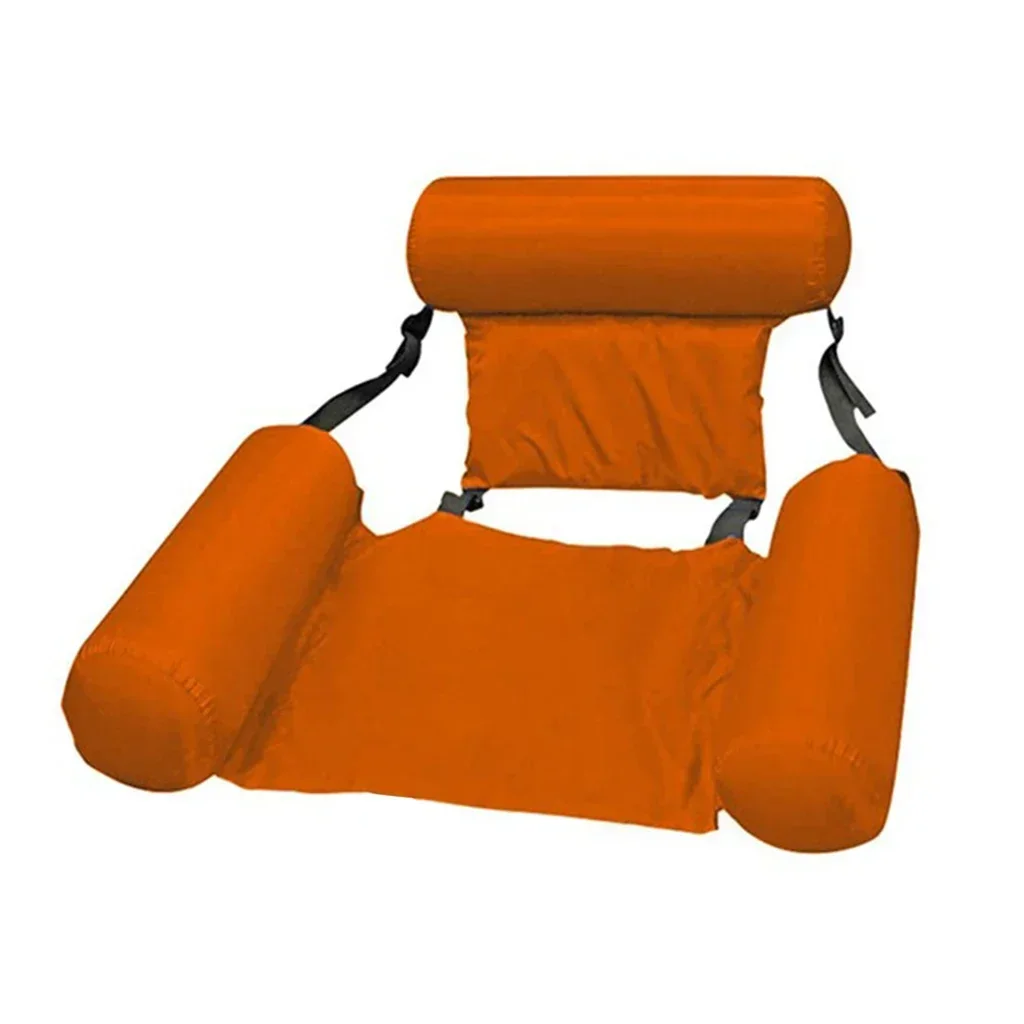 Hammock d'eau flottant pliable chaise longue gonflable tapis de piscine lit inclinable matelas à air accessoir