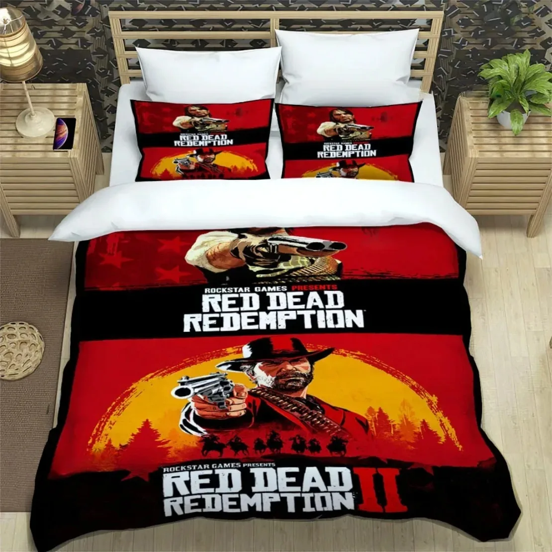 Red Dead Redemption 2 lit bébé housse de couette ensemble literie
