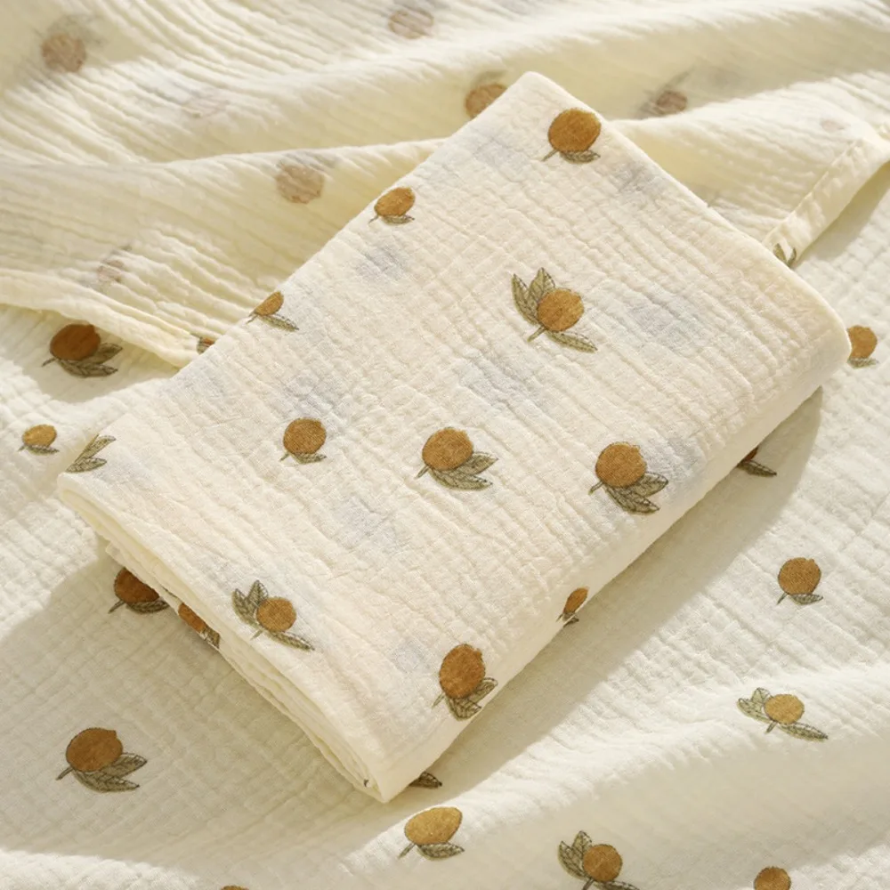 Couverture en mousseline de coton pour bébé design floral printanier doux respirant épaissseur idéale usage po