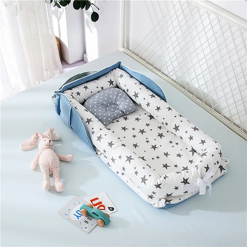 Berceau de voyage portable pliant lit de couchage pour bébé nid de soins nouveauné design moderne sécurisé en 