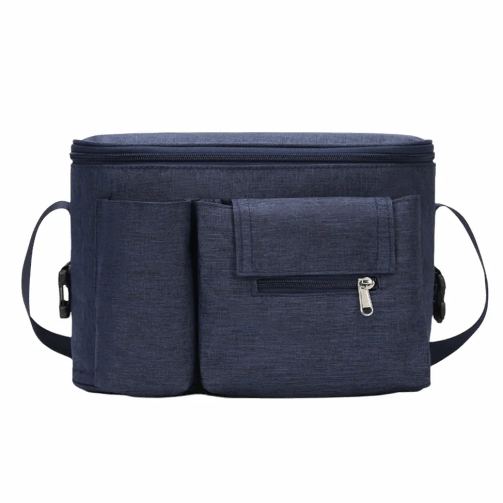 Sac de poussette isotherme grande capacité sac suspendu pour bébé à poches multiples portable en polyester Org