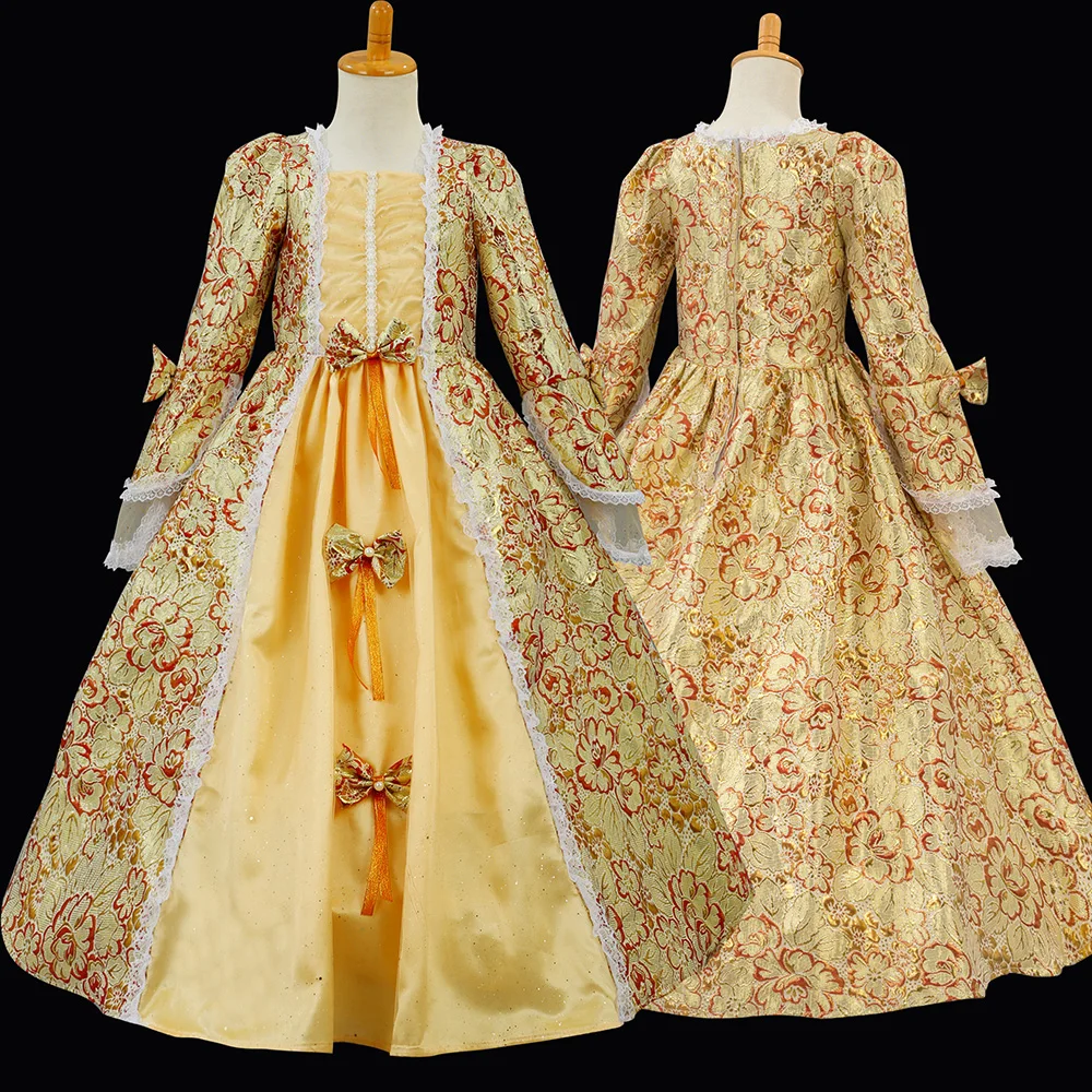 Costume de Princesse pour Fille, Robe Victorienne, Tenue de ix, Noble et Trempée - As Picture