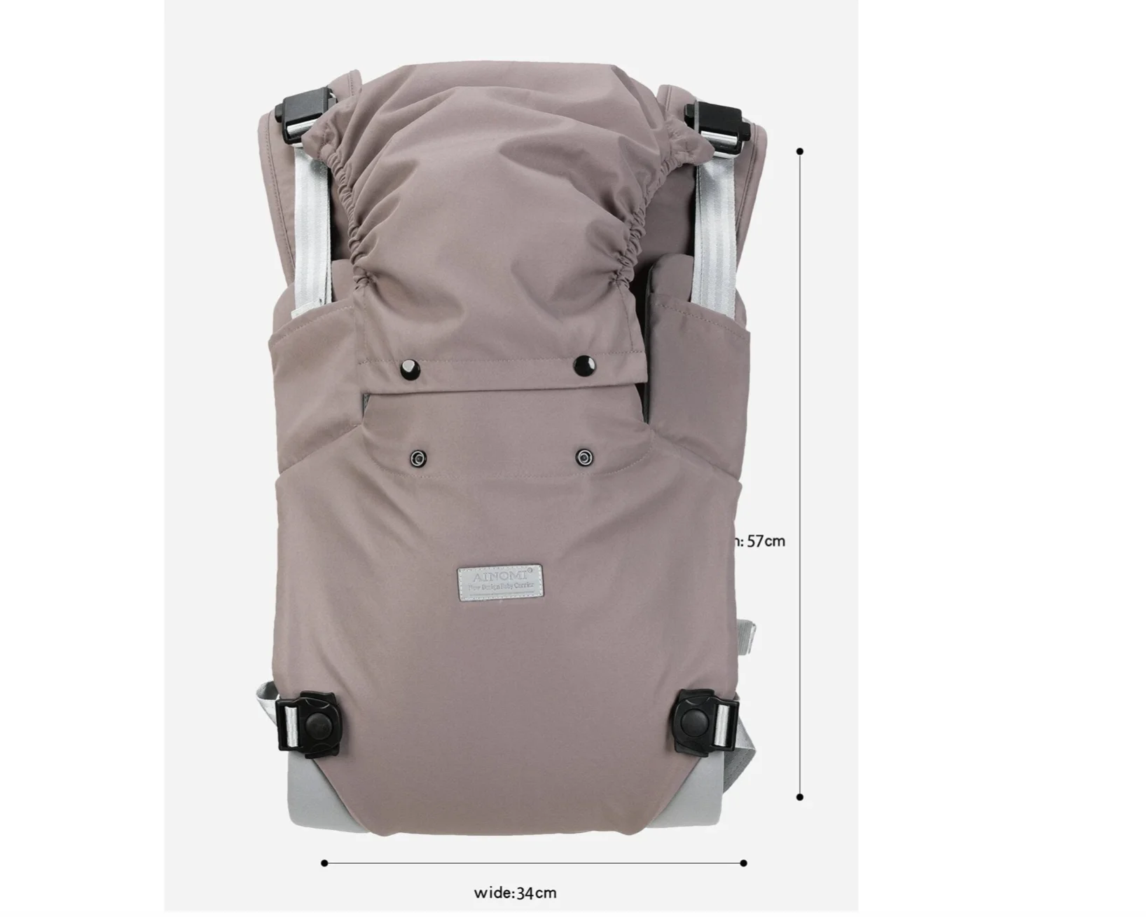 Portebébé ergonomique Alinom sac à dos ajustable tissu respirant design moderne idéal pour promenades et sorti