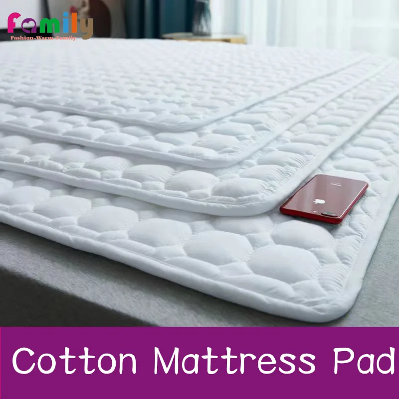 Coussin matelas en coton doux protecteur bébé antidérapant pour lit d'hôtel dortoir étudiants usage bébé