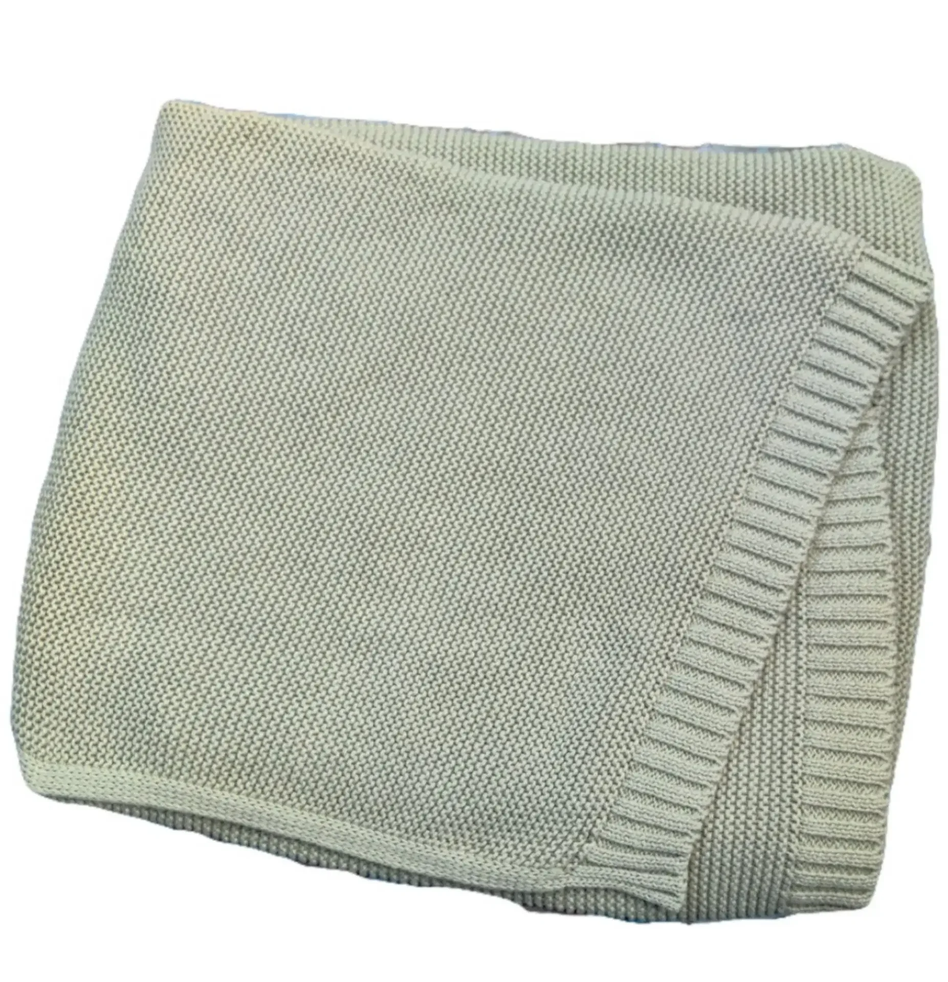 Couverture tricotée personnalisée au nom de bébé en coton respirant pour poussette berceau et lit cadeau parfa