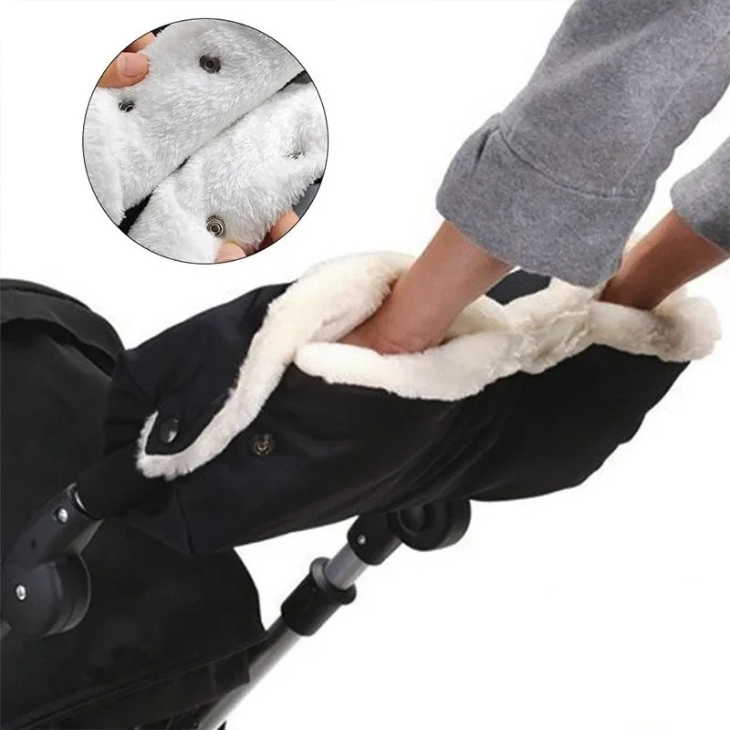 Gants de poussette chauds hiver universels imperméables et résistants au vent accessoires bébé pour promenades