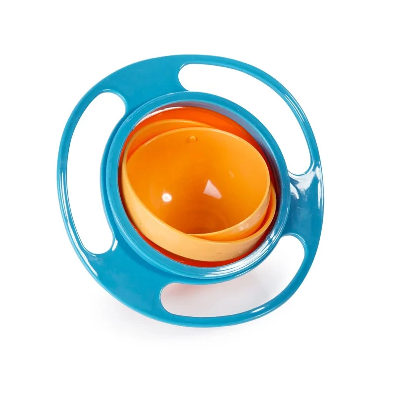 Bol d'alimentation bébé gyroscopique 360° antidéversement jouet