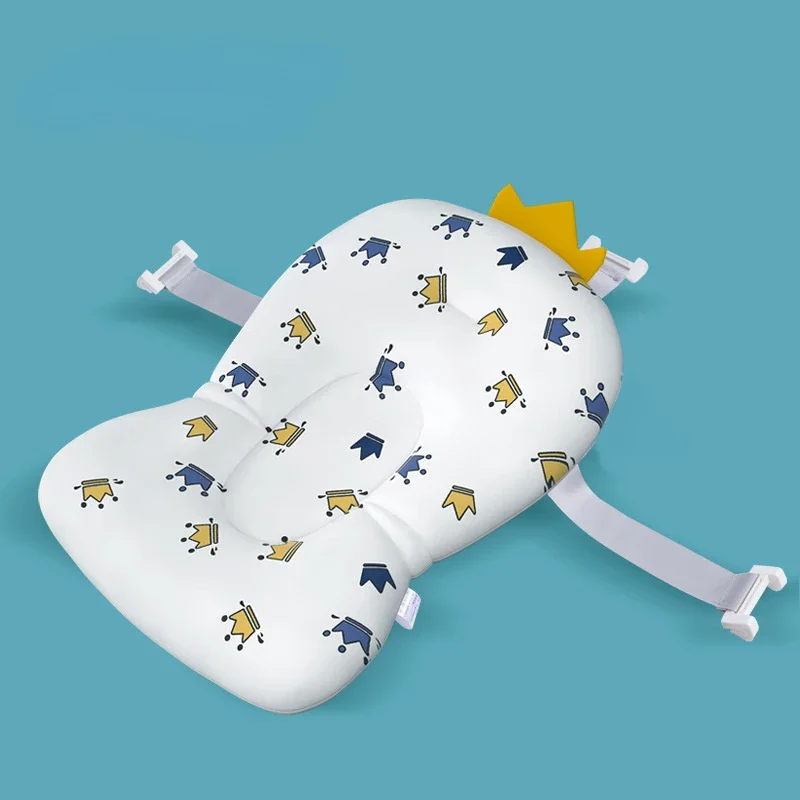 Coussin de baignoire antidérapant pour bébé tapis de support de siège de baignoire coussin de sécurité pliable