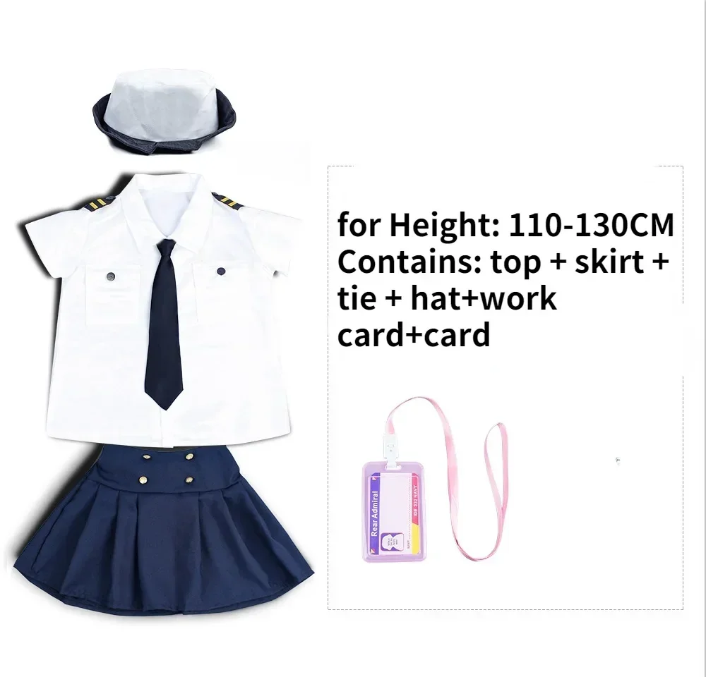Costume d'enfant pilote aviateur déguisement uniforme Halloween jeu rôle accessoires chapeau cravate carte fun