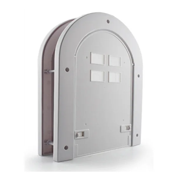 Porte pour chat et chien design arqué fenêtres intégrées plastique ABS
