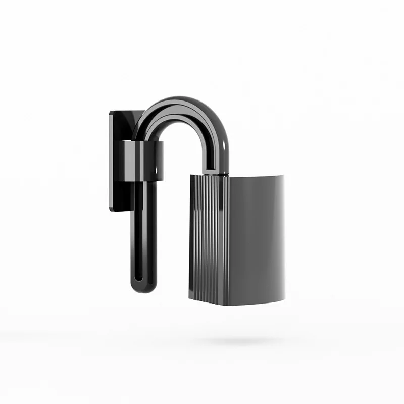 Cadenas de sécurité pour bébé bloqueur de porte antiaccident protection enfant design moderne couleur noire