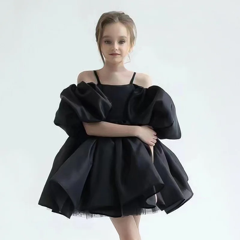 Robe princesse à gros nœud pour filles robe de fête d'anniversaire de