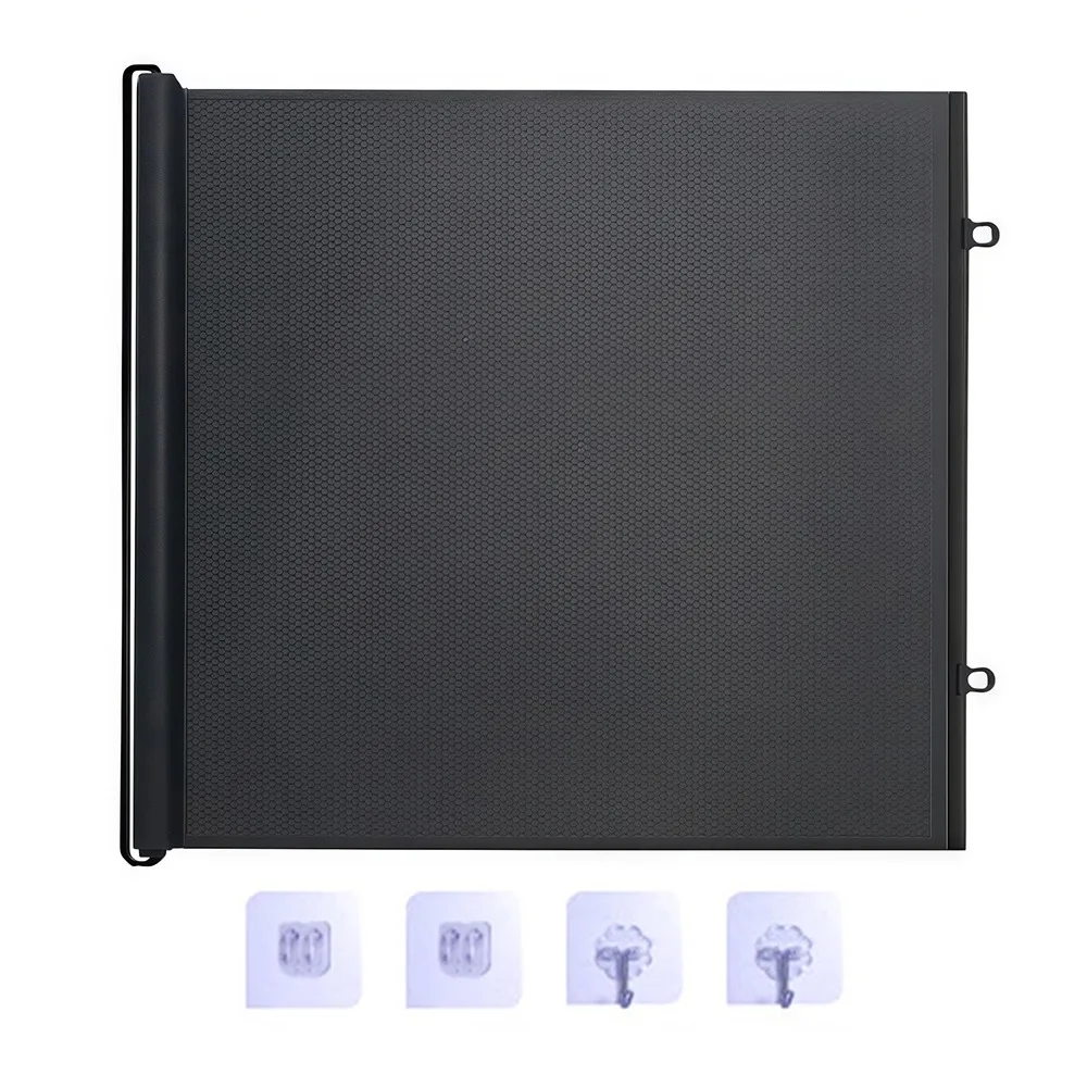 Écran de protection roulant fenêtre porte intérieur moderne design minimaliste tissu polyester noir antiébloui