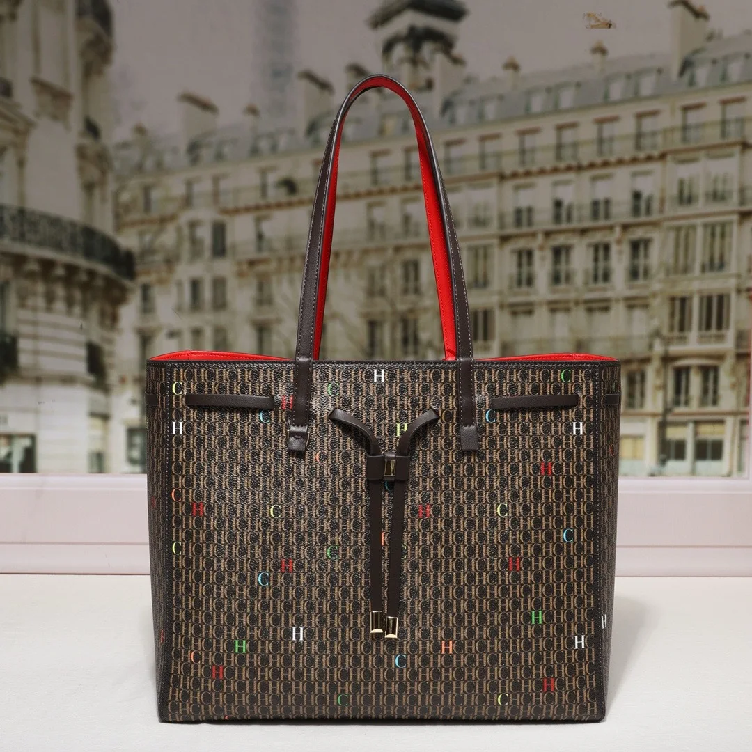 Sac fourretout à cordon pour femme sac à bandoulière avec lettres imprimées sac à main décontracté et mode idé