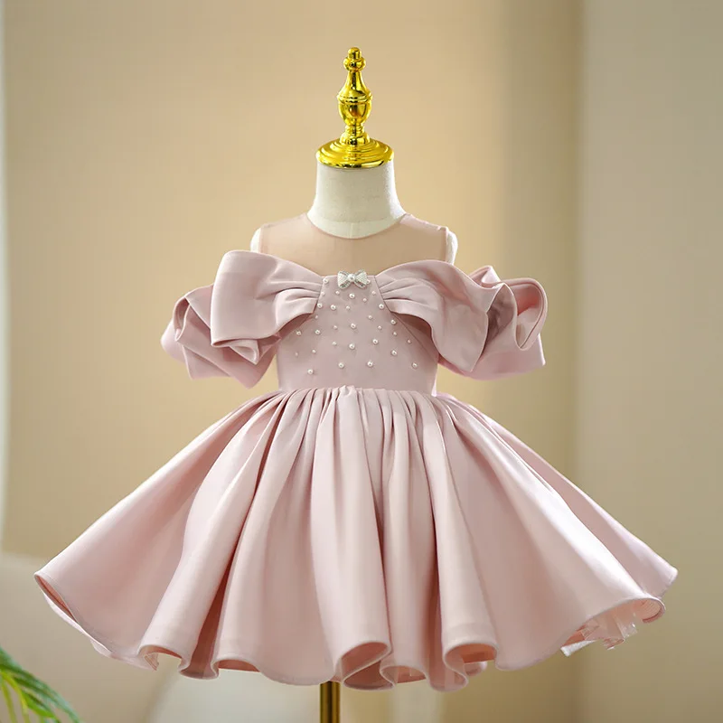 Robe de soirée élégante pour filles 28 ans robe de bal en satin manches