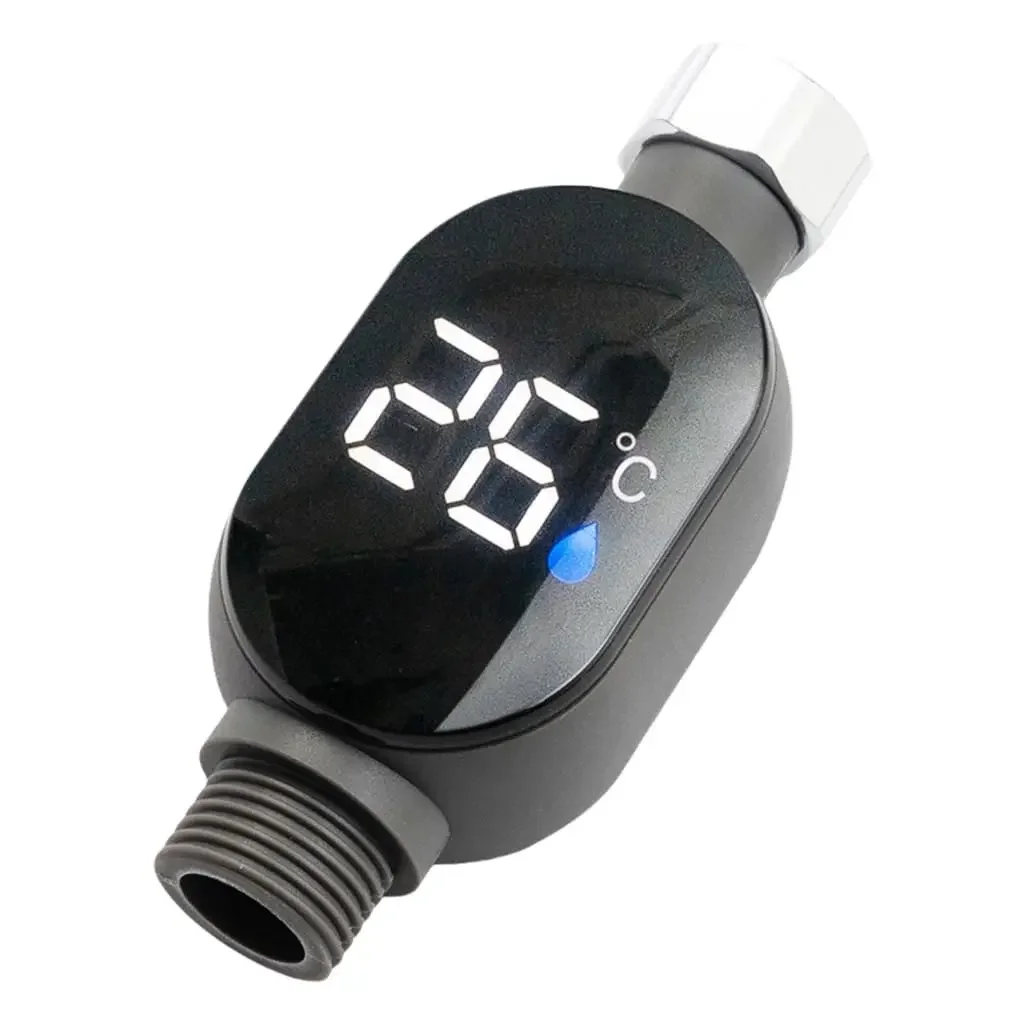 Thermomètre de douche numérique étanche affichage clair surveillance température eau bébé design moderne facil
