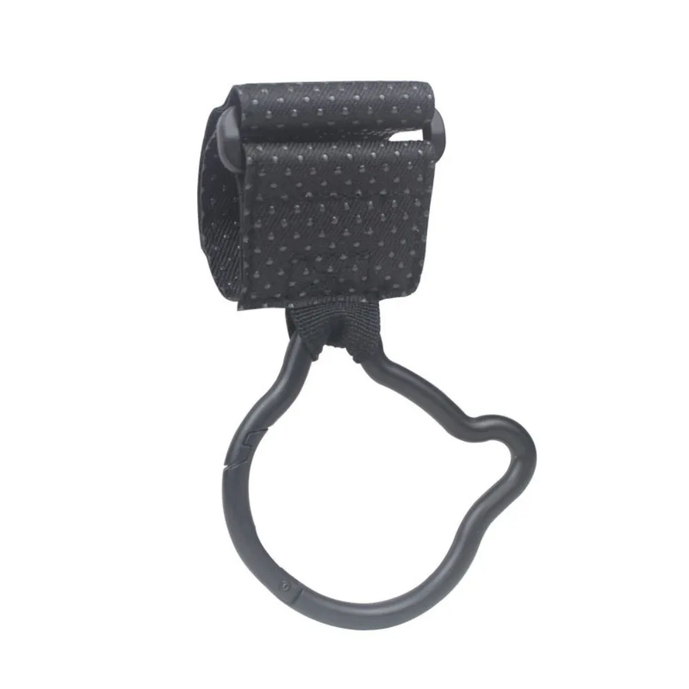 Crochet de suspension pour poussette bébé accessoire mignon en tissu PU design moderne noir antidérapant facil
