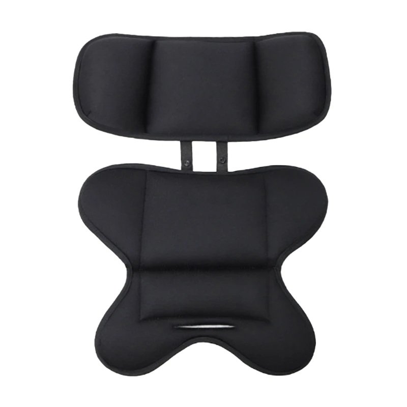 Coussin de soutien lombaire ergonomique en mousse avec revêtement en tissu doux idéal pour chaises bureau voit