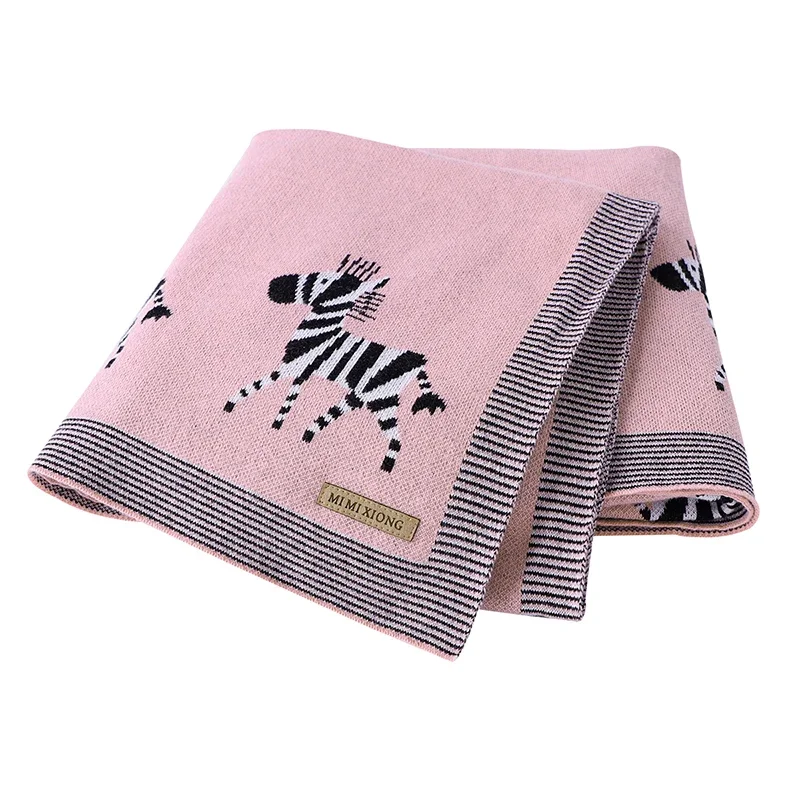 Couverture bébé 100% coton douce zèbre poussette lange lit à carreaux accessoire bébé fille garçon 036 mois