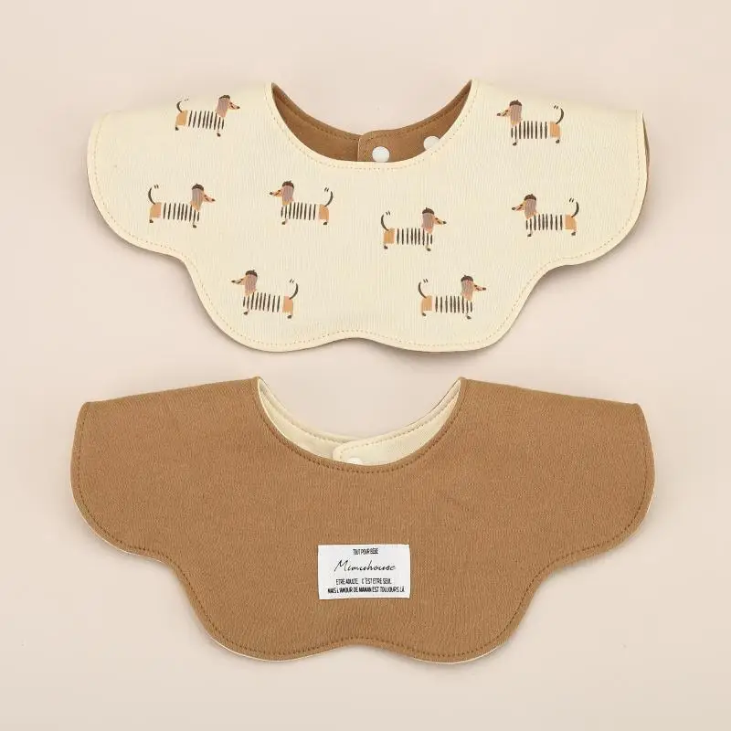 100% coton gaze bébé bavoirs d'alimentation été doux pétale bébé imprimé bave serviette nouveau-né enfant en b