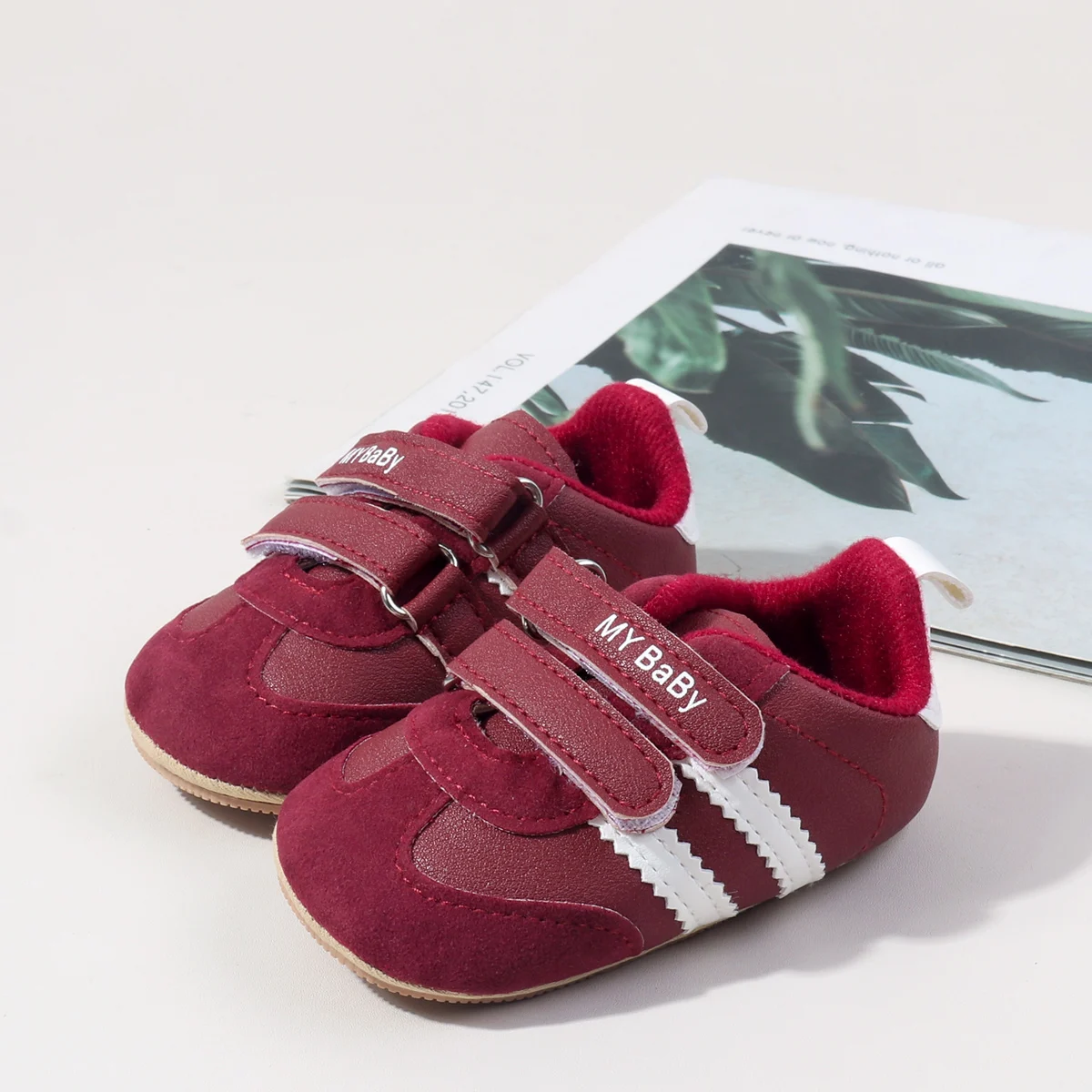 Chaussures bébé MY BABY premiers pas 018 mois cuir PU velours