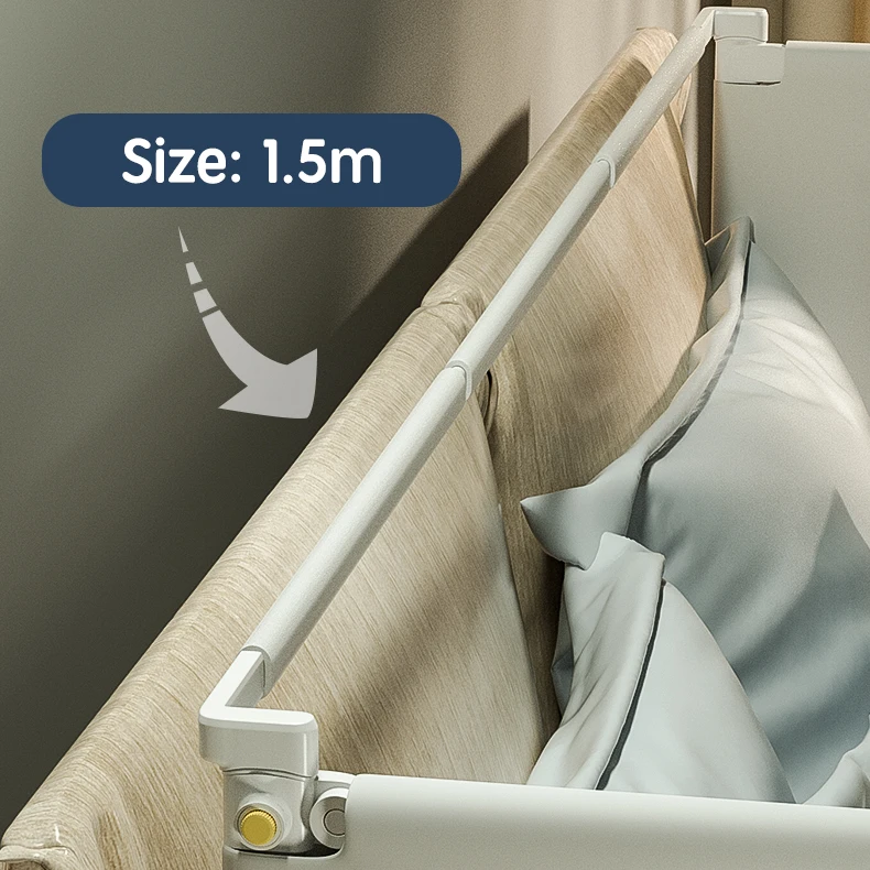 Accessoires de balustrade de lit en frêne tige de fixation remplissage d'écart ceinture de sécurité 1.5m