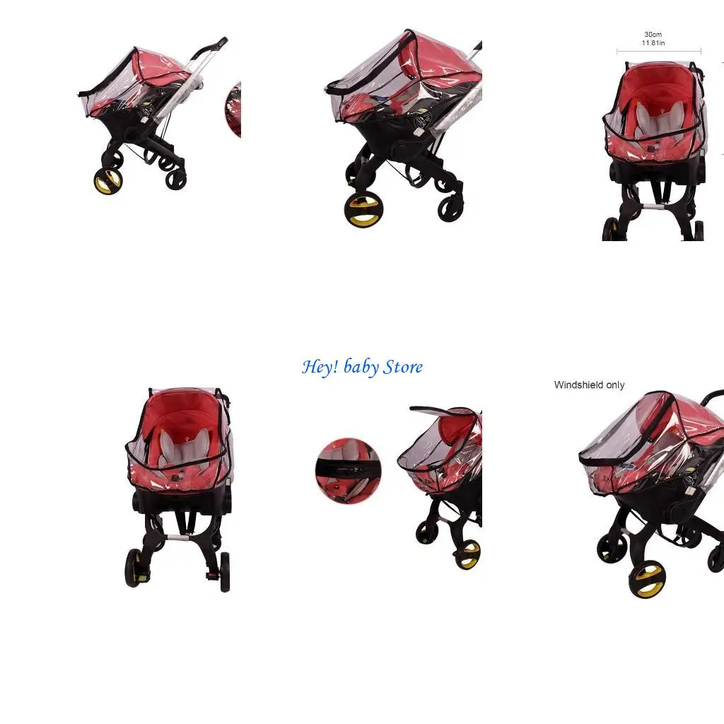 Parevent poussette imperméable transparent bébé protection intempéries siège poussette design moderne matériau