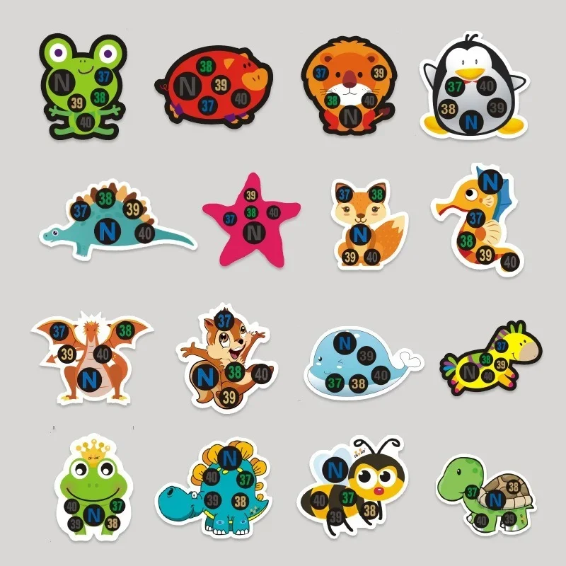 Autocollants éducatifs animaux pour bébé apprentissage des chiffres stickers安全 design cartoon 10 pièces jouets