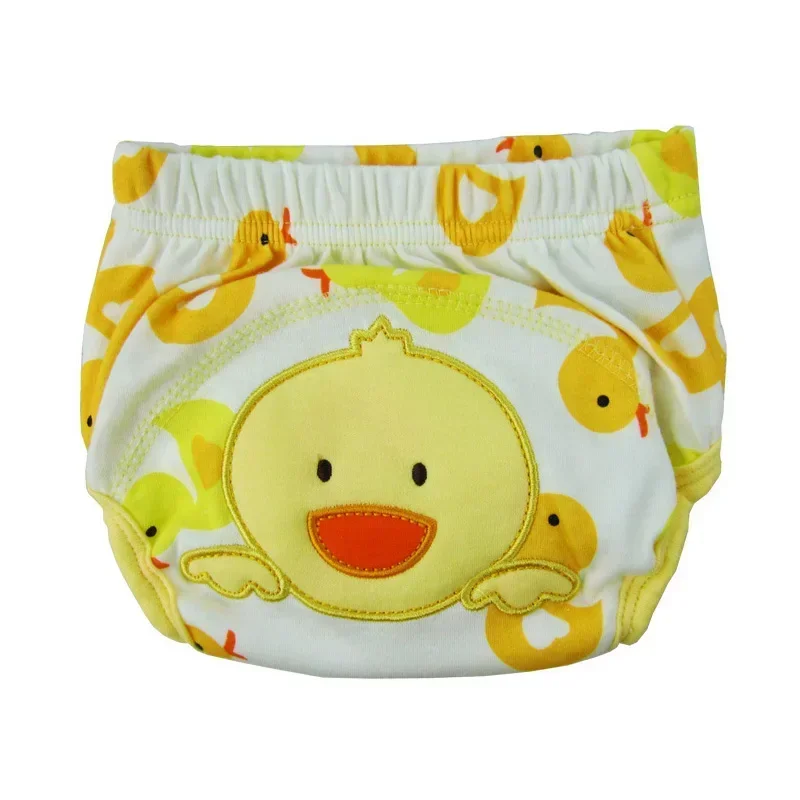 Culottes d'entraînement réutilisables en coton couches lavables pour bébé et enfant design canard 01 ans