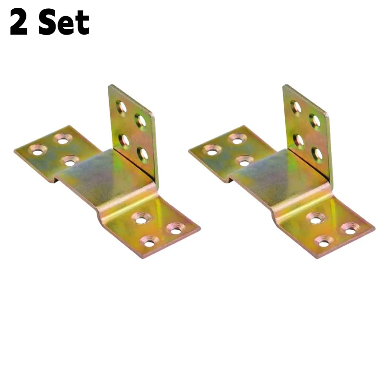 Supports de rail de lit en métal robuste fixations en L durables